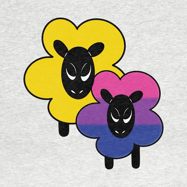 Proud Bi Ally Rainbow Sheep by Emberpixie